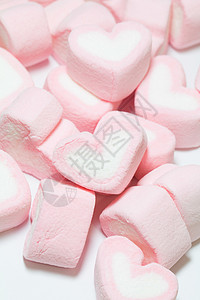 棉花糖粉色恋情糖果食物白色情人背景图片