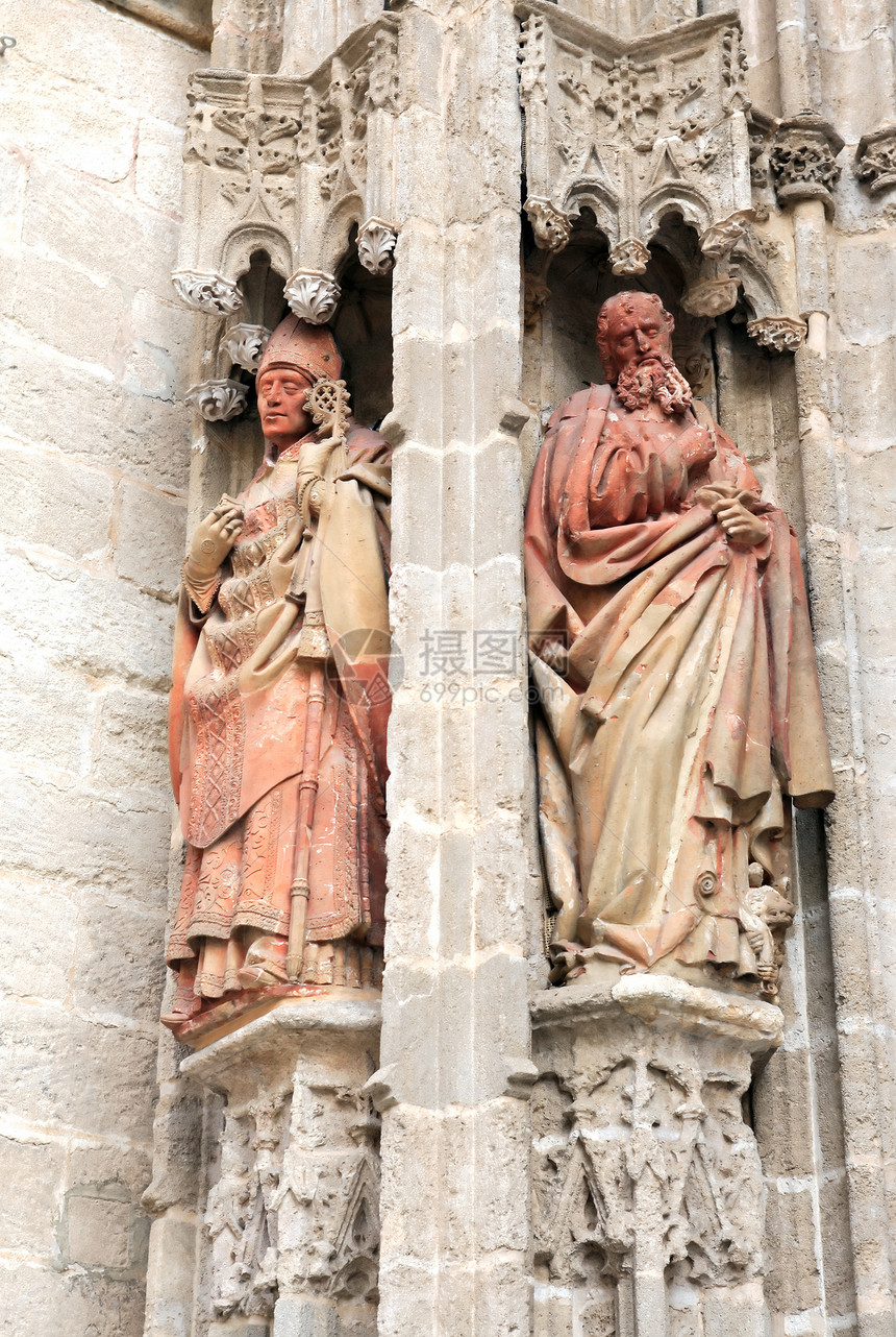 塞维尔大教堂结构纪念碑历史地点雕塑钟楼遗产城市雕像宗教图片