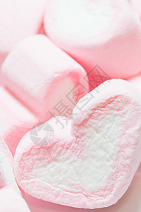 棉花糖白色情人粉色食物糖果恋情背景图片