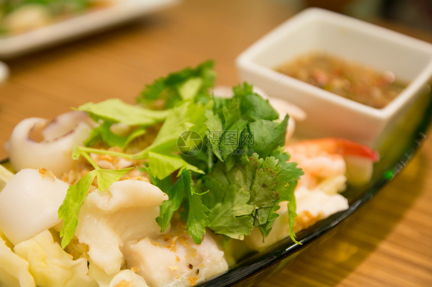 浸海海粉色团体美食尾巴玫瑰食品烹饪食物午餐饮食图片