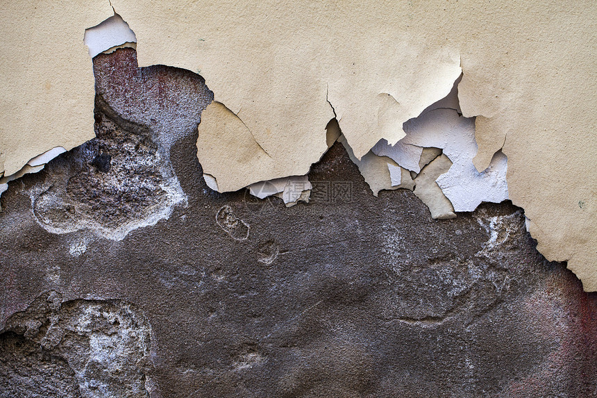 Grunge 碎裂的墙壁背景石膏石头装饰建筑建筑学水泥墙纸材料房子风格图片