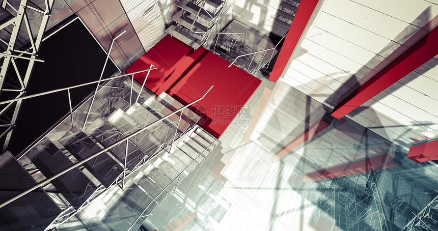 现代工业内地 楼梯 清洁空间 i)图片