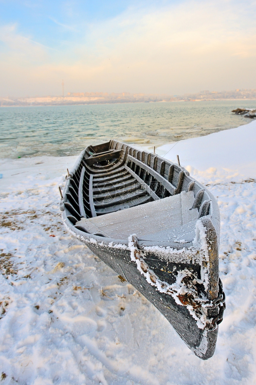 冬季轮船图片
