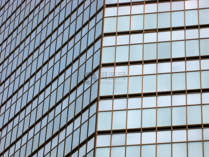 摩天大楼窗口背景中心技术金融蓝色环境窗户建筑地标景观场景图片