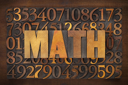数学(数学)单词背景图片