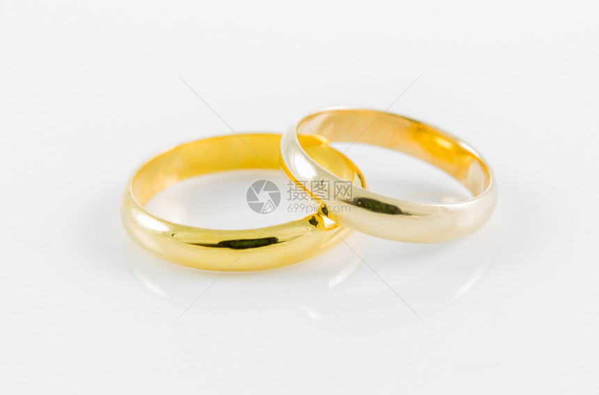 结婚金环反射家庭订婚金属未婚妻丈夫首饰仪式白色婚礼图片