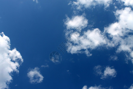 蓝色天空中的云彩白色图片天气彩色背景图片