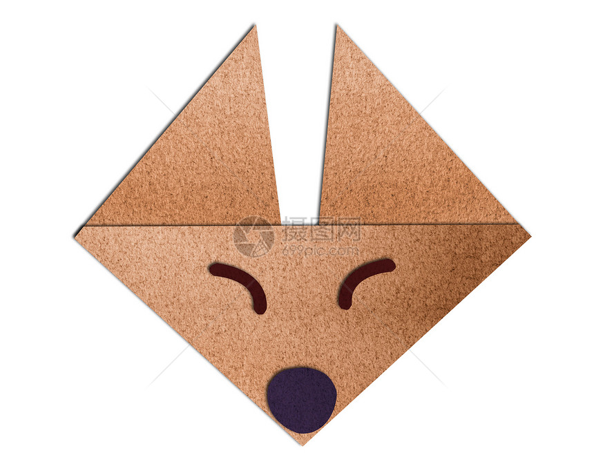 折纸面狐狸用纸做的图片