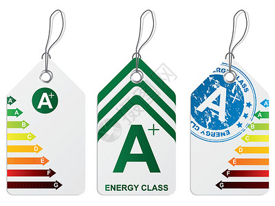班级标签素材配有能源类图表的标签符设置设计图片
