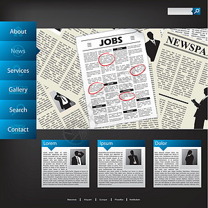新闻网站模板设计背景图片
