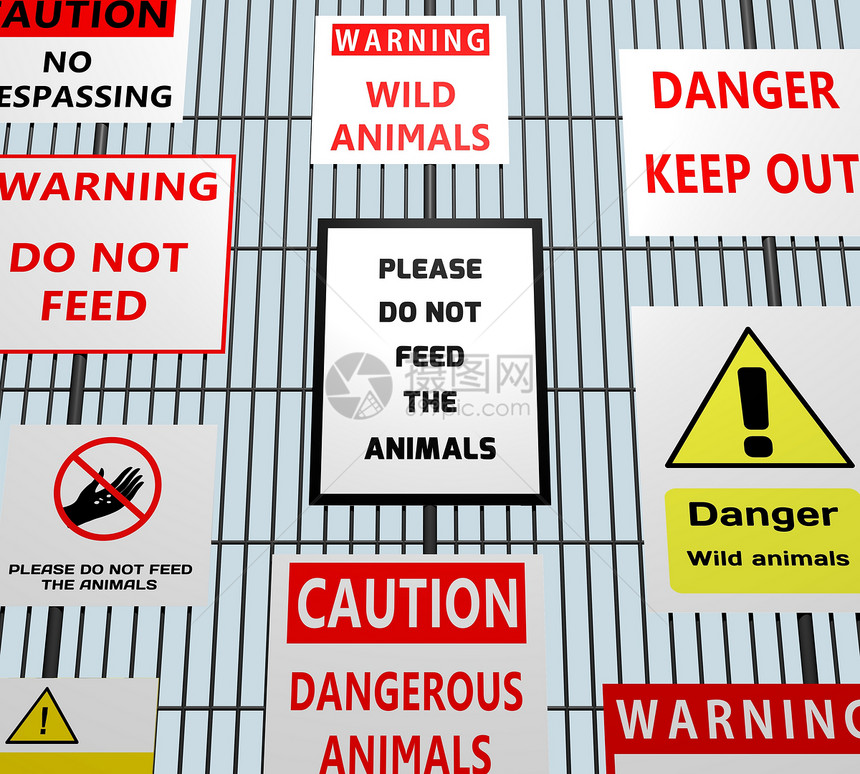 动物警告信号图片