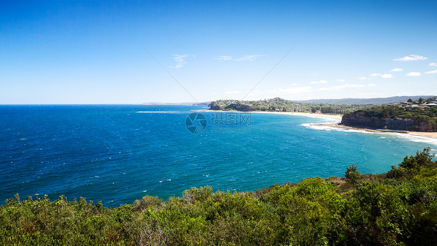 澳大利亚海滩悉尼海洋风景冲浪旅行悬崖海景假期晴天海岸线旅游图片