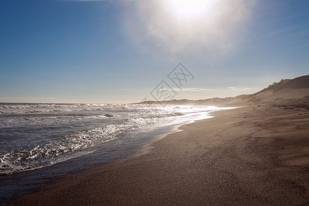 沙丘国家公园海滩沙丘射线阳光太阳背景图片