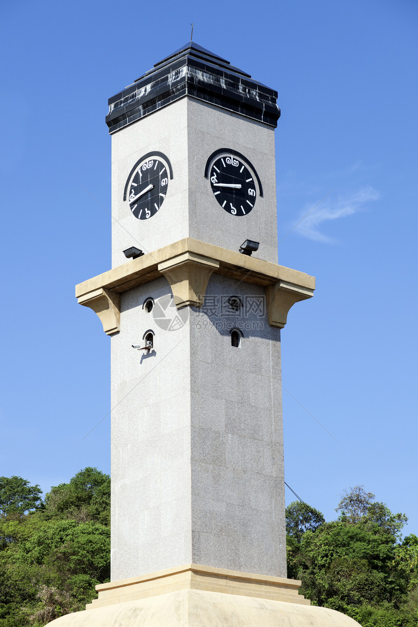 帕塔亚的时钟塔图片