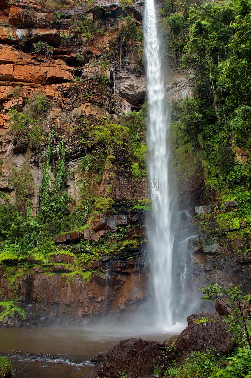 南非 孤小溪瀑布图片