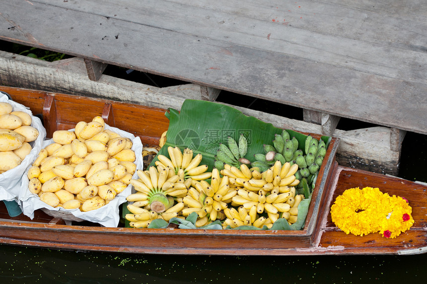 传统水上市场 泰国图片