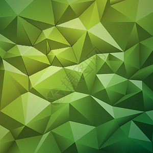抽象几何背景黄色插图三角形钻石多边形绿色墙纸背景图片