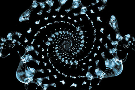 碎玻璃玻璃冻结创造力螺旋线圈旋转漩涡运动背景图片