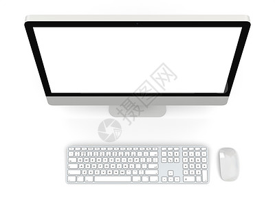 台式计算机监视器互联网硬件老鼠插图电子产品白色技术商业桌面背景图片