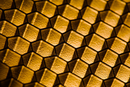 蜂窝模式黄色宏观蜂蜜金子墙纸蜜蜂细胞蜂巢马赛克背景图片