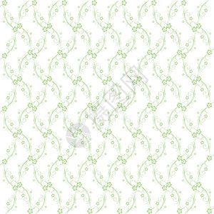 无缝花纹圆形织物白色绿色材料墙纸美丽装饰裙子叶子背景图片