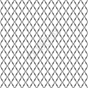 无缝花纹网络白色数字黑色插图风格纺织品文化正方形墙纸背景图片