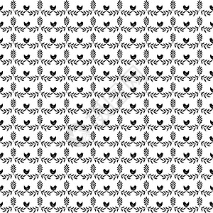 裁缝鸟无缝裁缝花类模式创造力白色条纹插图墙纸叶子绘画装饰黑色插画