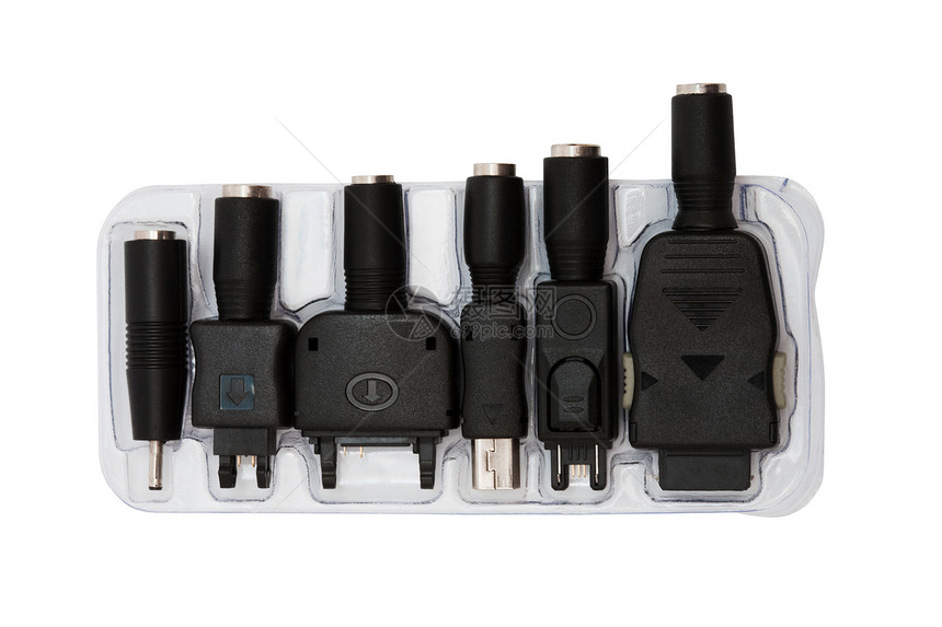 移动电话的适应器宏观通电塑料白色变压器小路器具维修力量电池图片