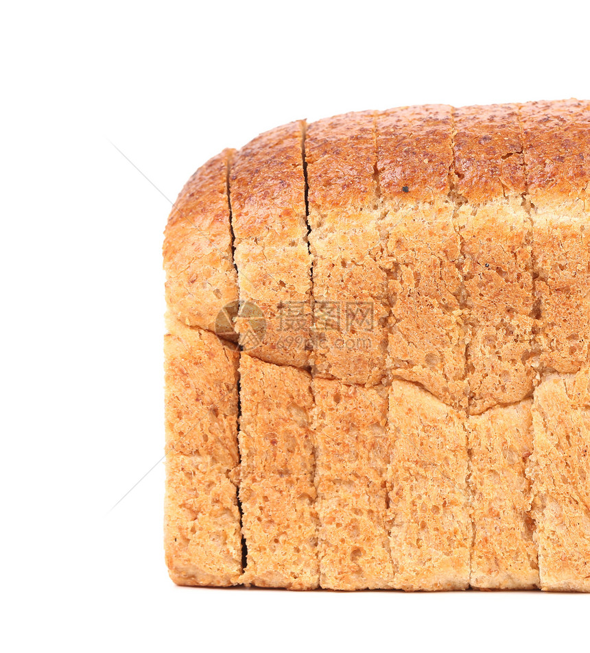 面包片面包小麦维生素碳水早餐食物棕色白色美食营养图片