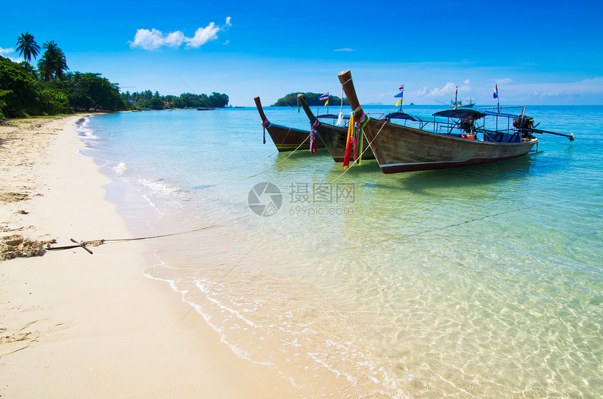 热带海洋海景支撑假期太阳旅行天堂晴天海岸海浪天空图片