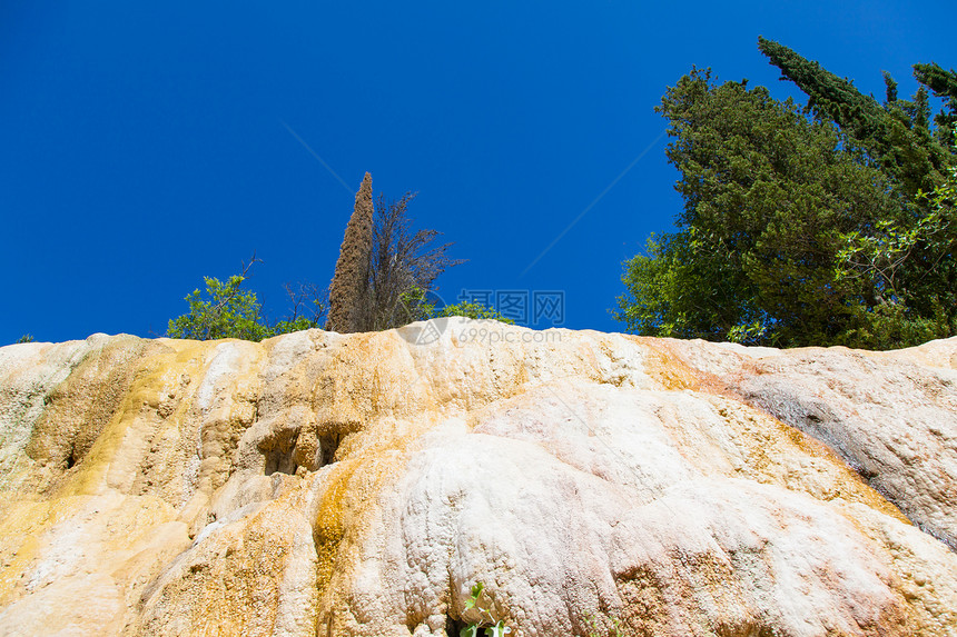 佛索比安哥地质学订金碳酸盐蓝色风景石灰石爬坡编队阳台地标图片