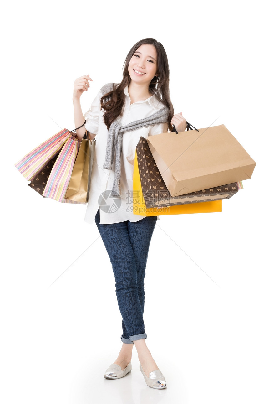 亚洲妇女购物零售自由喜悦乐趣商业消费者享受顾客购物中心女性图片