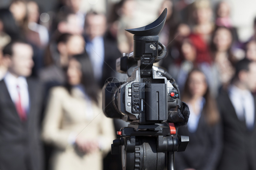 电视电视广播职业团体通讯相机记者公司代表们视频全球居住图片