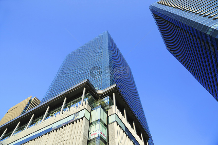 大阪市的OSAKA地区观光城市建筑学建筑蓝天前线市中心晴天旅行地标图片