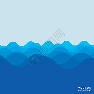 水浪艺术海滩白色海洋蓝色墙纸背景图片
