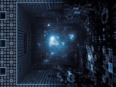 梦想碎形王国网格算术蓝色代码设计要旨墙纸辐射逻辑高清图片