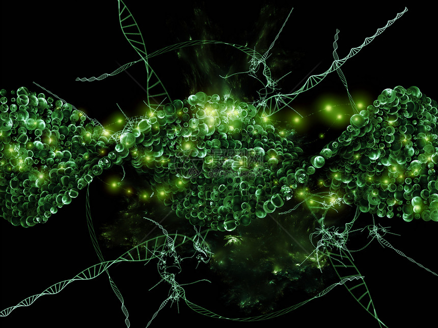 微型电能理论缩影力量渲染科学插图化学螺旋技术研究图片