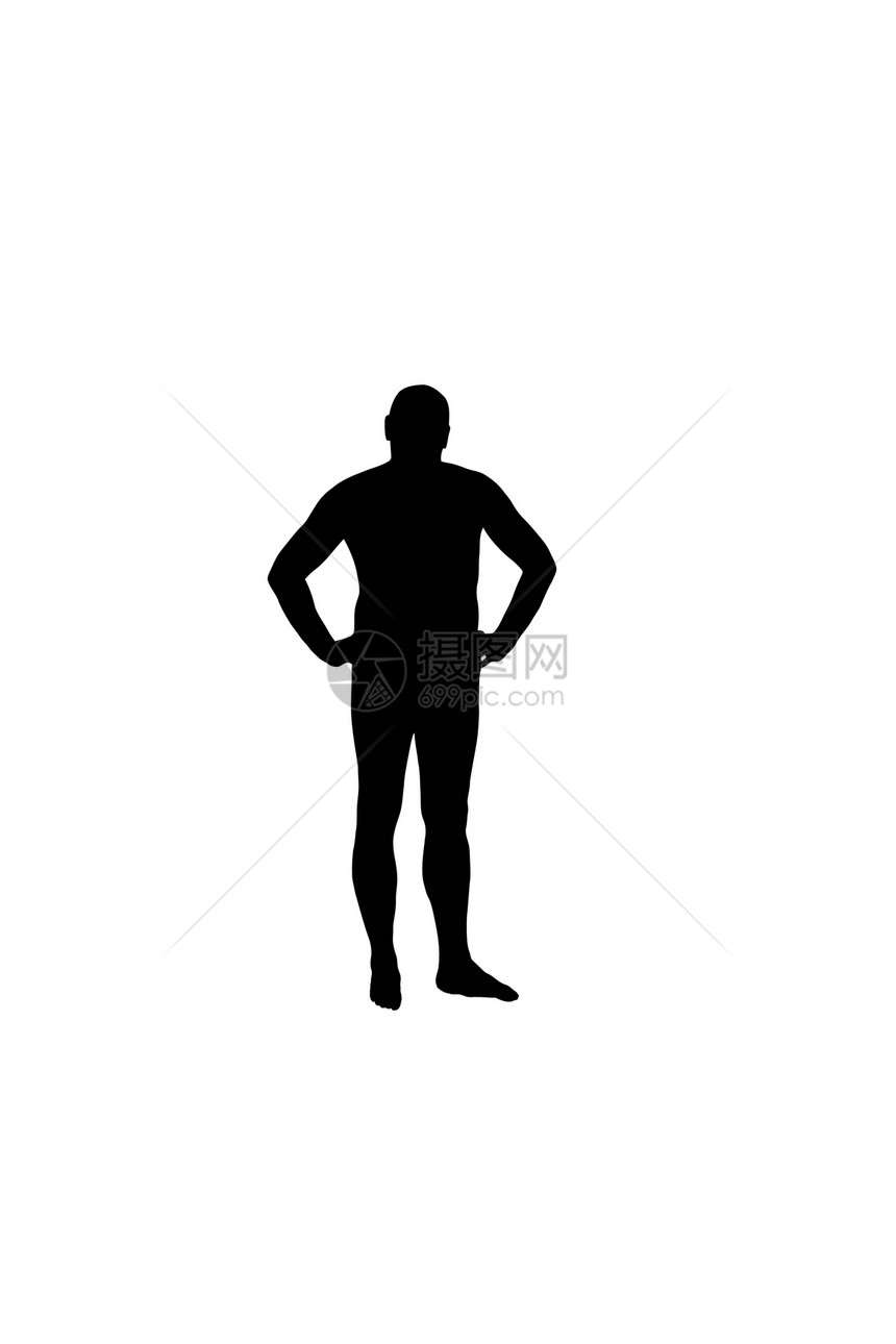 男人的脚影插图黑色寂寞身体图片