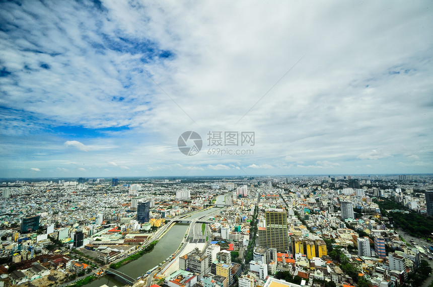 越南胡志明市商业中心越南西贡情调码头地标职业异国文化建筑街道风俗旅游图片