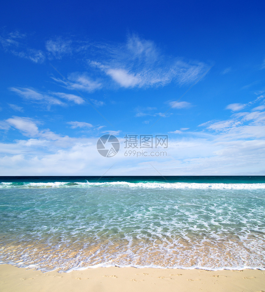 海 海海岸天堂海浪太阳假期热带晴天旅行天空放松图片