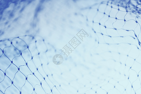 净额净额结算蓝色编织网络塑料宏观背景图片