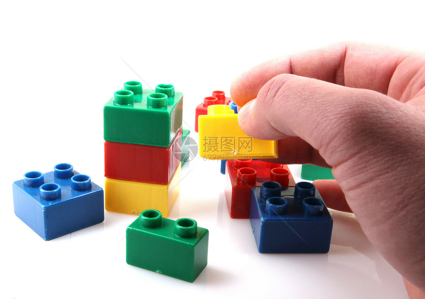 塑料建筑块学习水平建筑积木团体乐趣教育幼儿园孩子模块图片