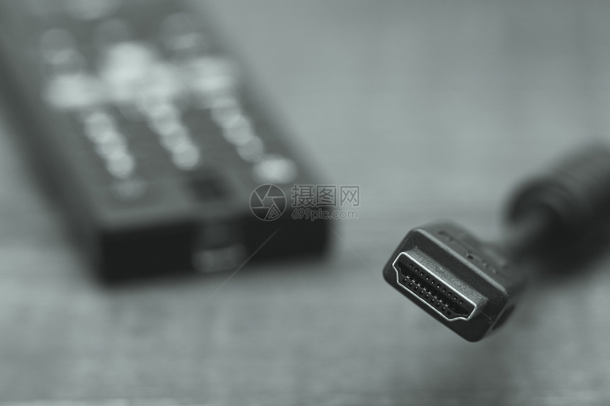 HDMI 电缆电视数据插头界面蓝光视频金属电子连接器技术图片