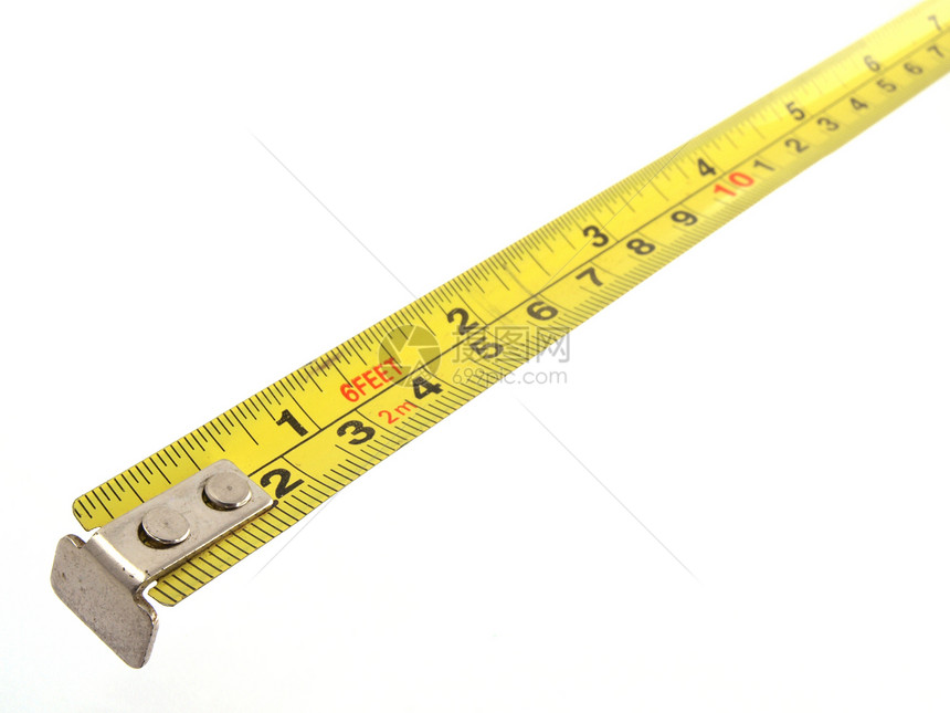 黄带度量的近照测量工作统治者卷尺工程仪表数字毫米尺寸黄色图片