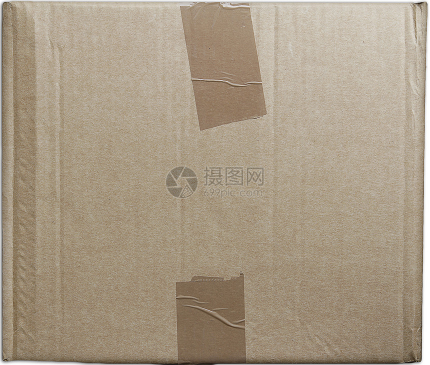 纸板宏观胶带盒子纹理磁带空间邮政棕色货运包装图片