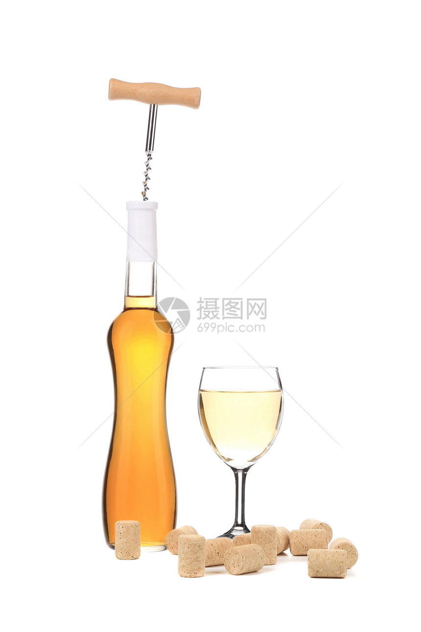 瓶子和葡萄酒杯图片