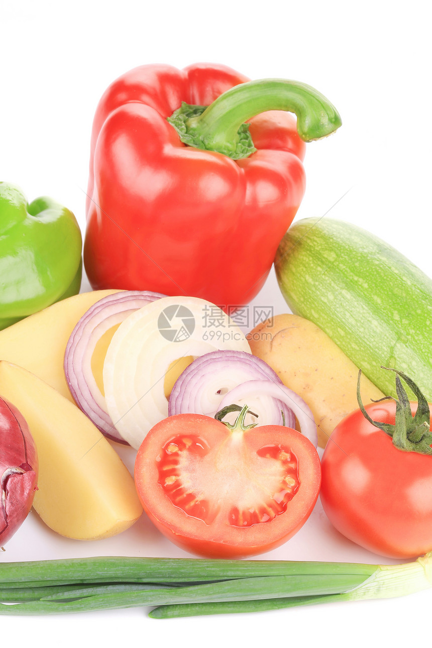 新鲜蔬菜拼贴义者烹饪宏观维生素土豆饮食损失食物生活重量图片