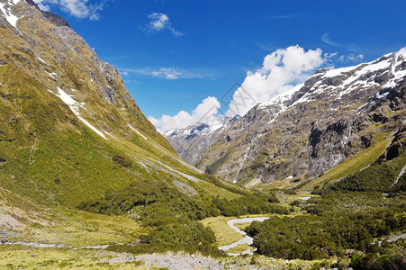 格特鲁德远景峡湾风景蓝色公园国家岩石山峰山脉荒野高清图片