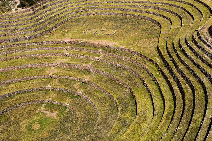 秘鲁 莫雷 古老的印加圆形梯田 可能还有印加农业实验室植物旅游历史性圆圈风景农田阳台灌溉考古学气候图片
