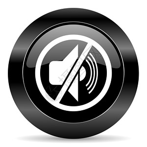 图标静音静音图标警报扬声器电话黑色立体声网络扩音器电脑说话玩家背景